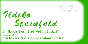 ildiko steinfeld business card